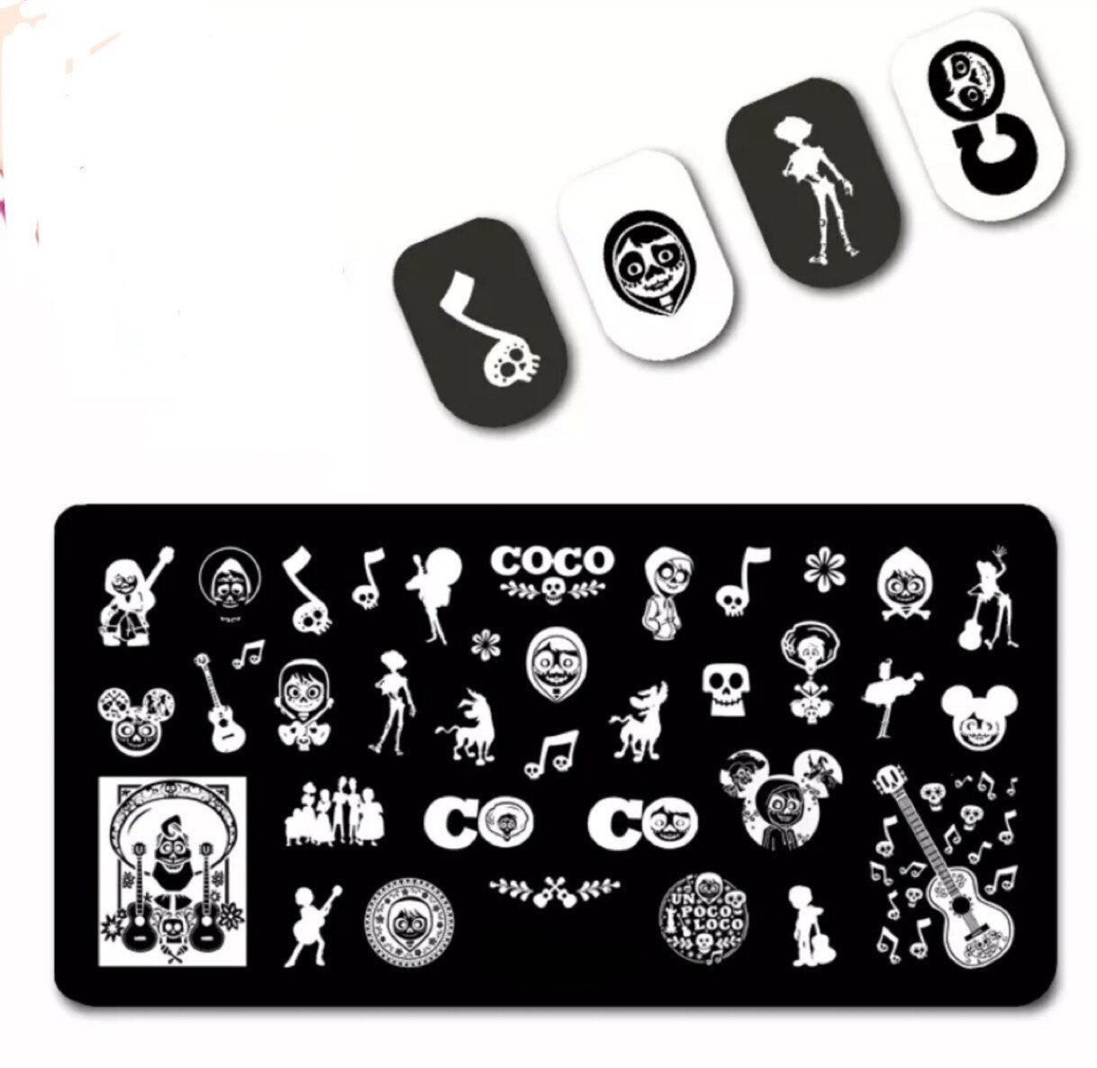 Coco Stamp For DIY Manicure Art Nail Stamping Tool Stamping Plate