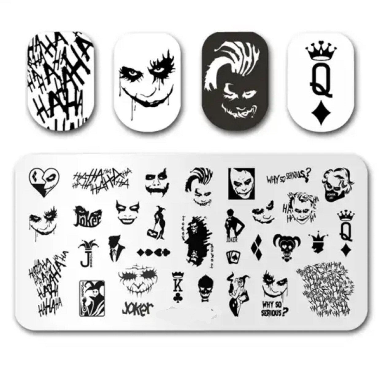 Joker for nails Stamp plate For DIY Manicure Art Nail Stamping Tool Stamping Plate