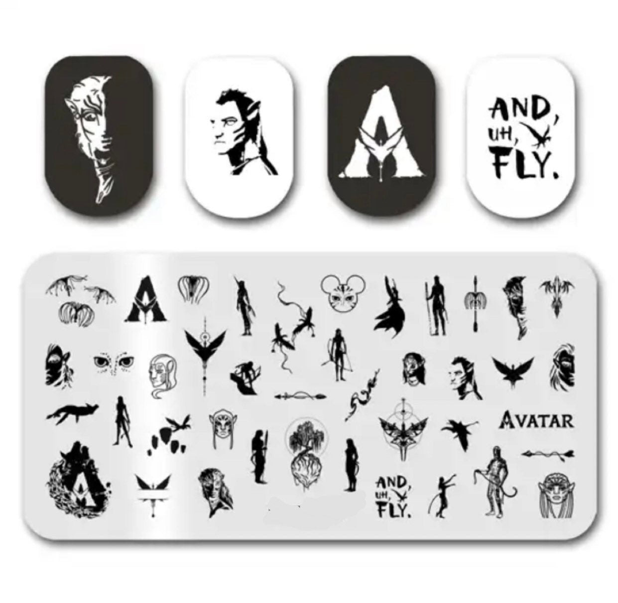 Movie Nail Stamp Plate For DIY Manicure Nail Art Stamping Tool Stamping Plate
