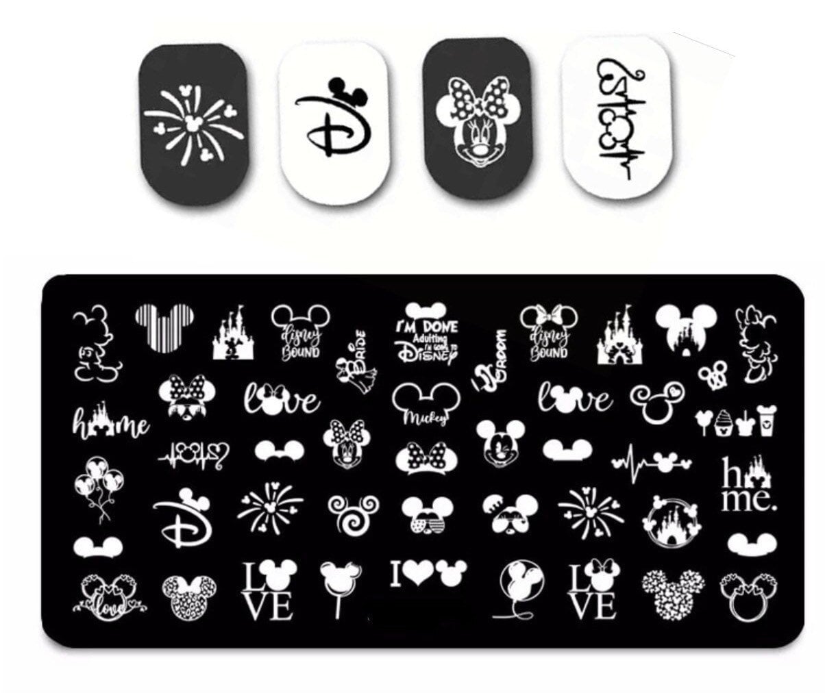 Cartoon Nail Stamp Plate For DIY Manicure Nail Art Stamping Tool Stamping Plate