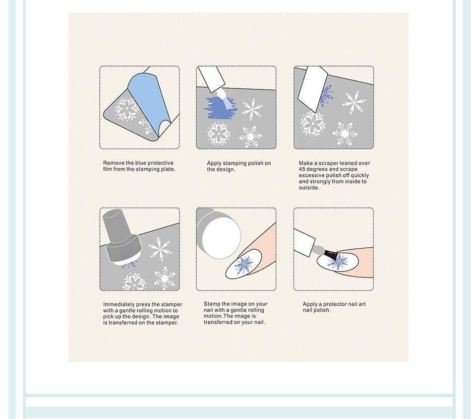 Anime Stamp plate For DIY Manicure Art Nail Stamping Tool Stamping Plate
