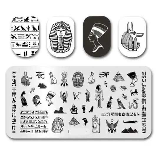 Egyptian for nails Stamp plate For DIY Manicure Art Nail Stamping Tool Stamping Plate
