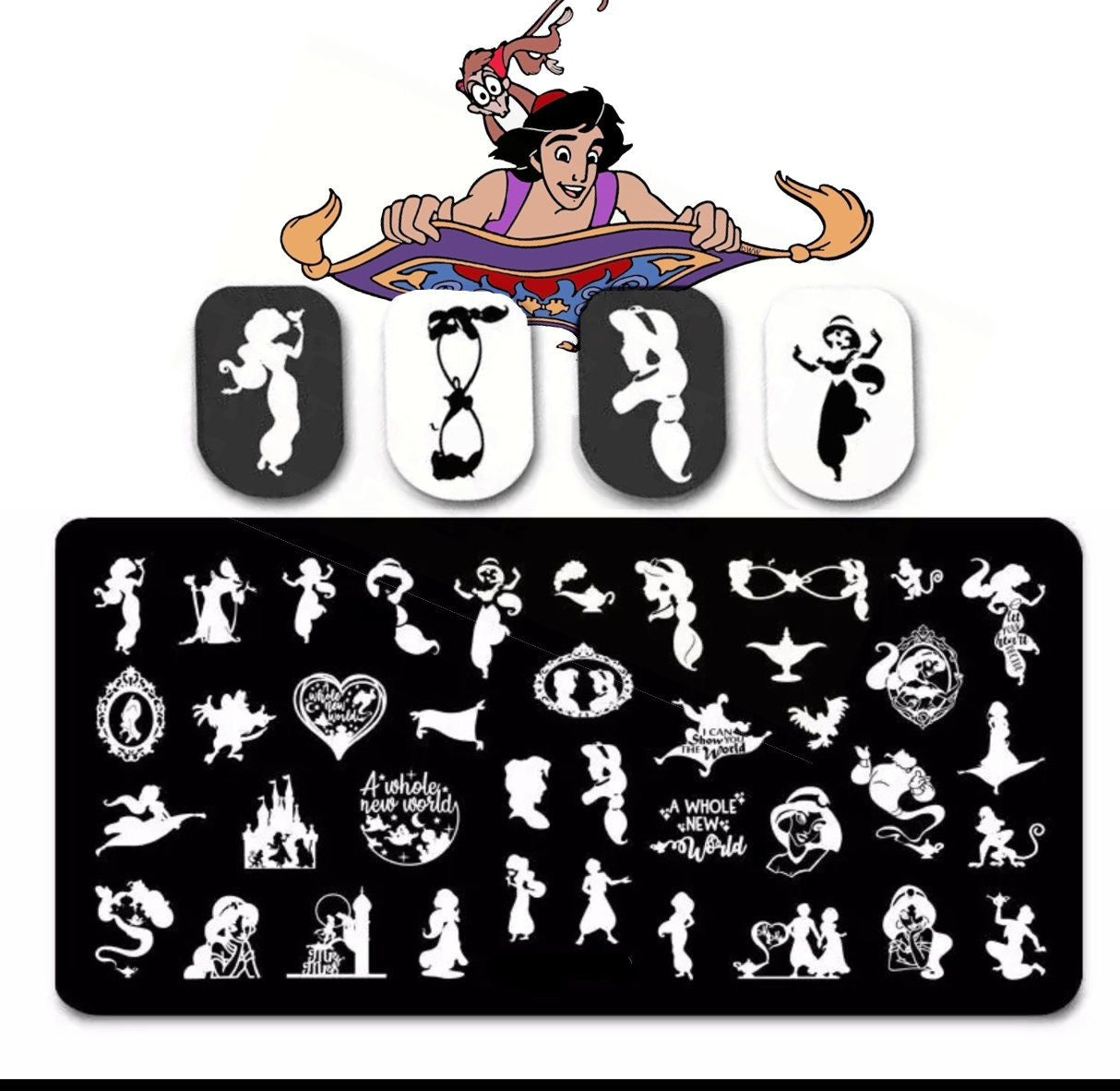 Magic Carpet Nail Stamp Plate For DIY Manicure Nail Art Stamping Tool Stamping Plate