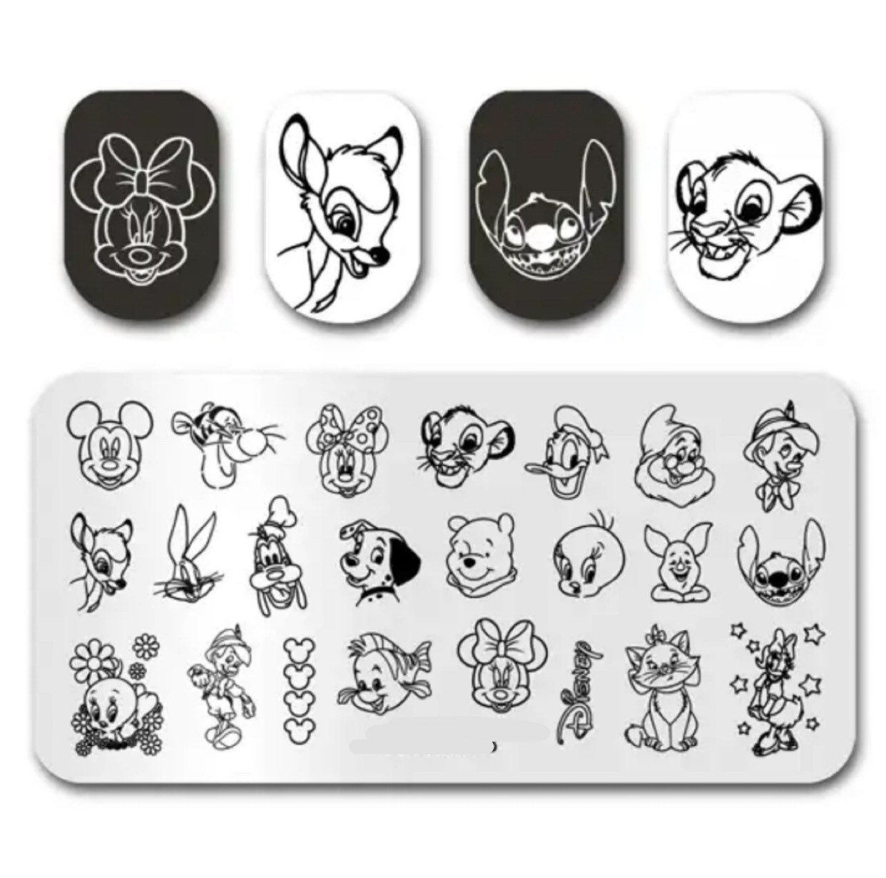 cartoon for nails Stamp plate For DIY Manicure Art Nail Stamping Tool Stamping Plate