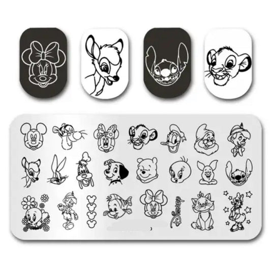 cartoon for nails Stamp plate For DIY Manicure Art Nail Stamping Tool Stamping Plate