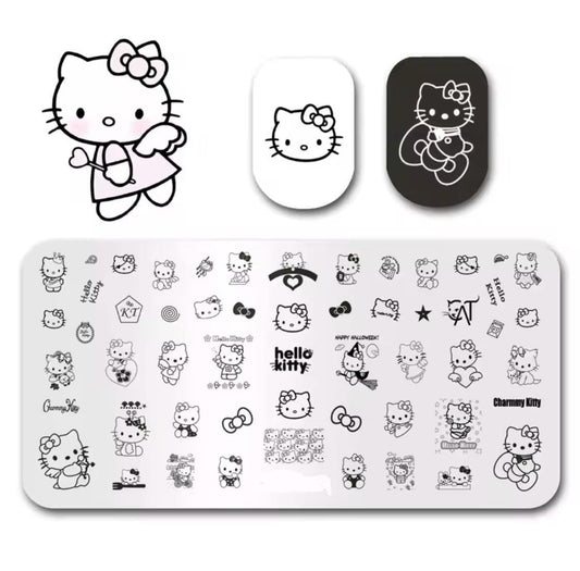 kitty Nail Stamp Plate For DIY Manicure Nail Art Stamping Tool Stamping Plate
