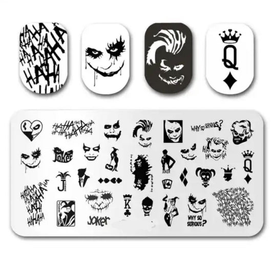 Joker for nails Stamp plate For DIY Manicure Art Nail Stamping Tool Stamping Plate