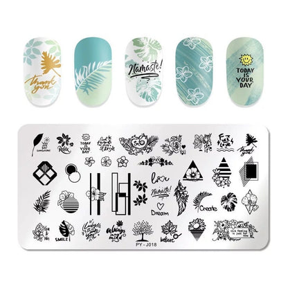 Wild life Nail Art Stamping Plate Nail Stamp For DIY Manicure Art Nail Stamping Tool Stamping Plate