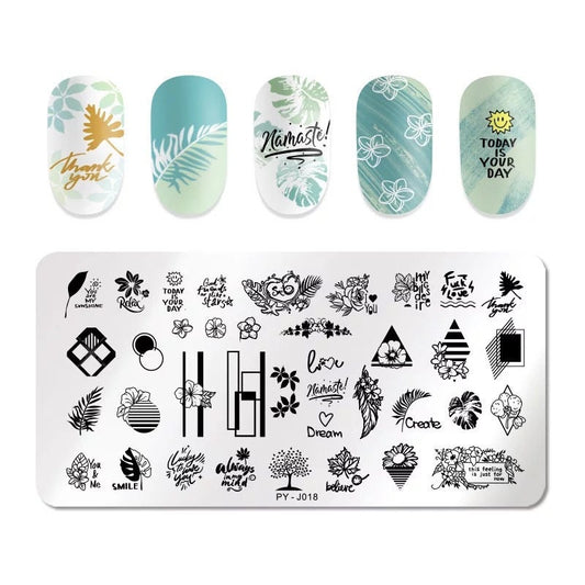 Wild life Nail Art Stamping Plate Nail Stamp For DIY Manicure Art Nail Stamping Tool Stamping Plate