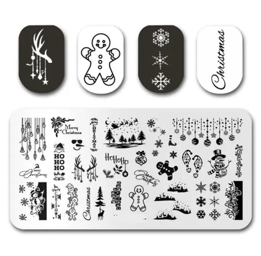 xmas for nails Stamp plate For DIY Manicure Art Nail Stamping Tool Stamping Plate