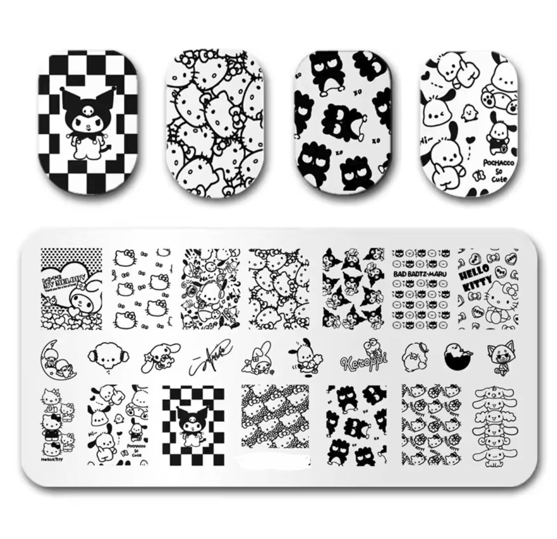 Kitty pattern Nail Stamp Plate For DIY Manicure Nail Art Stamping Tool Stamping Plate