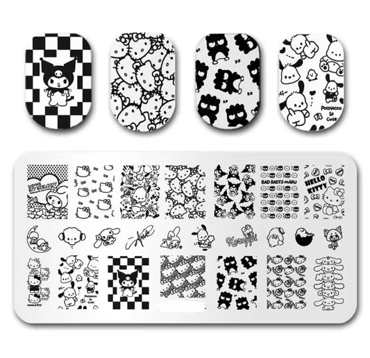 Kitty pattern Nail Stamp Plate For DIY Manicure Nail Art Stamping Tool Stamping Plate