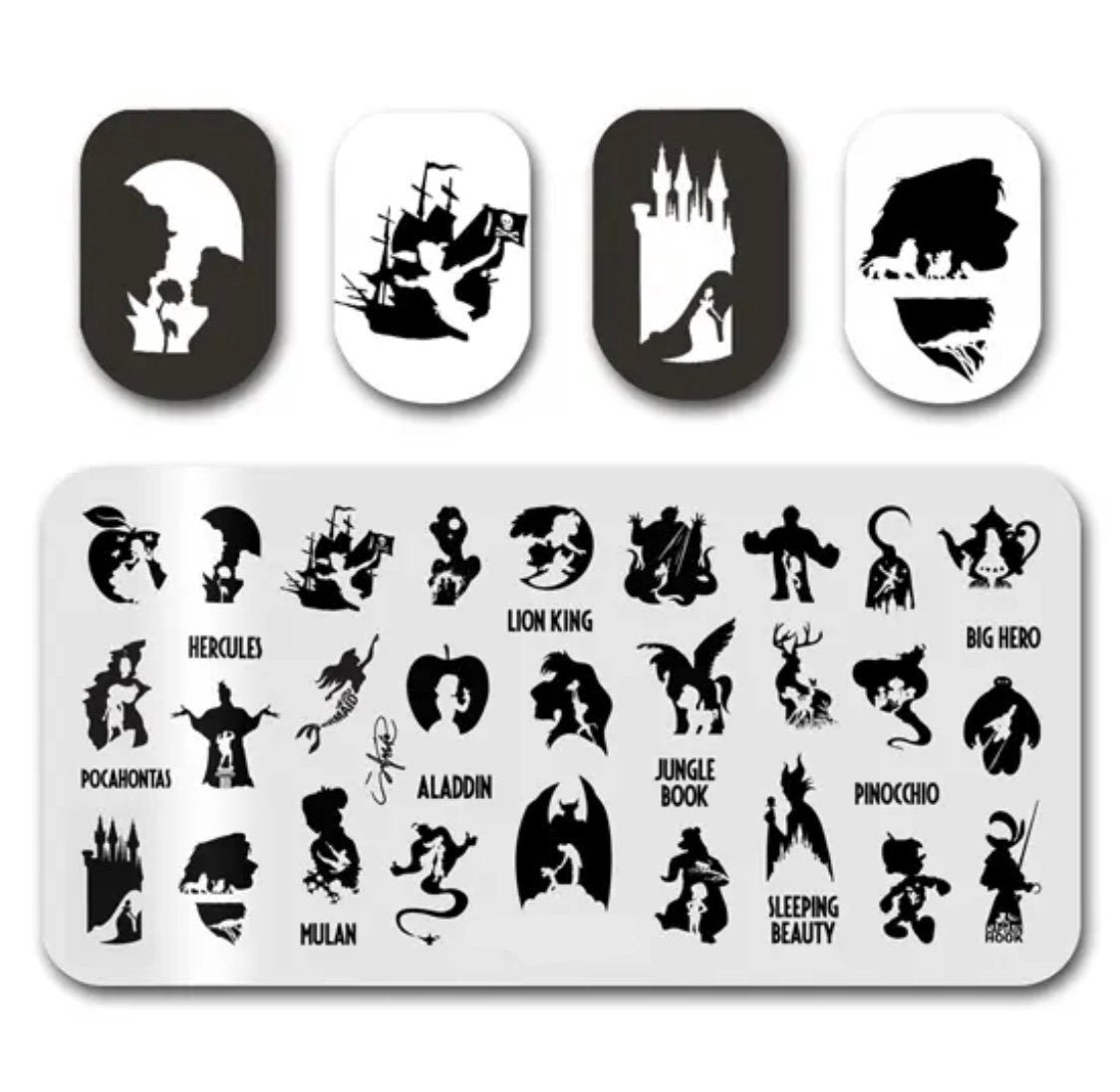 Cartoon Nail Stamp Plate For DIY Manicure Nail Art Stamping Tool Stamping Plate