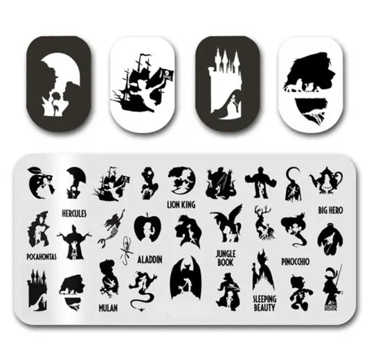 Cartoon Nail Stamp Plate For DIY Manicure Nail Art Stamping Tool Stamping Plate