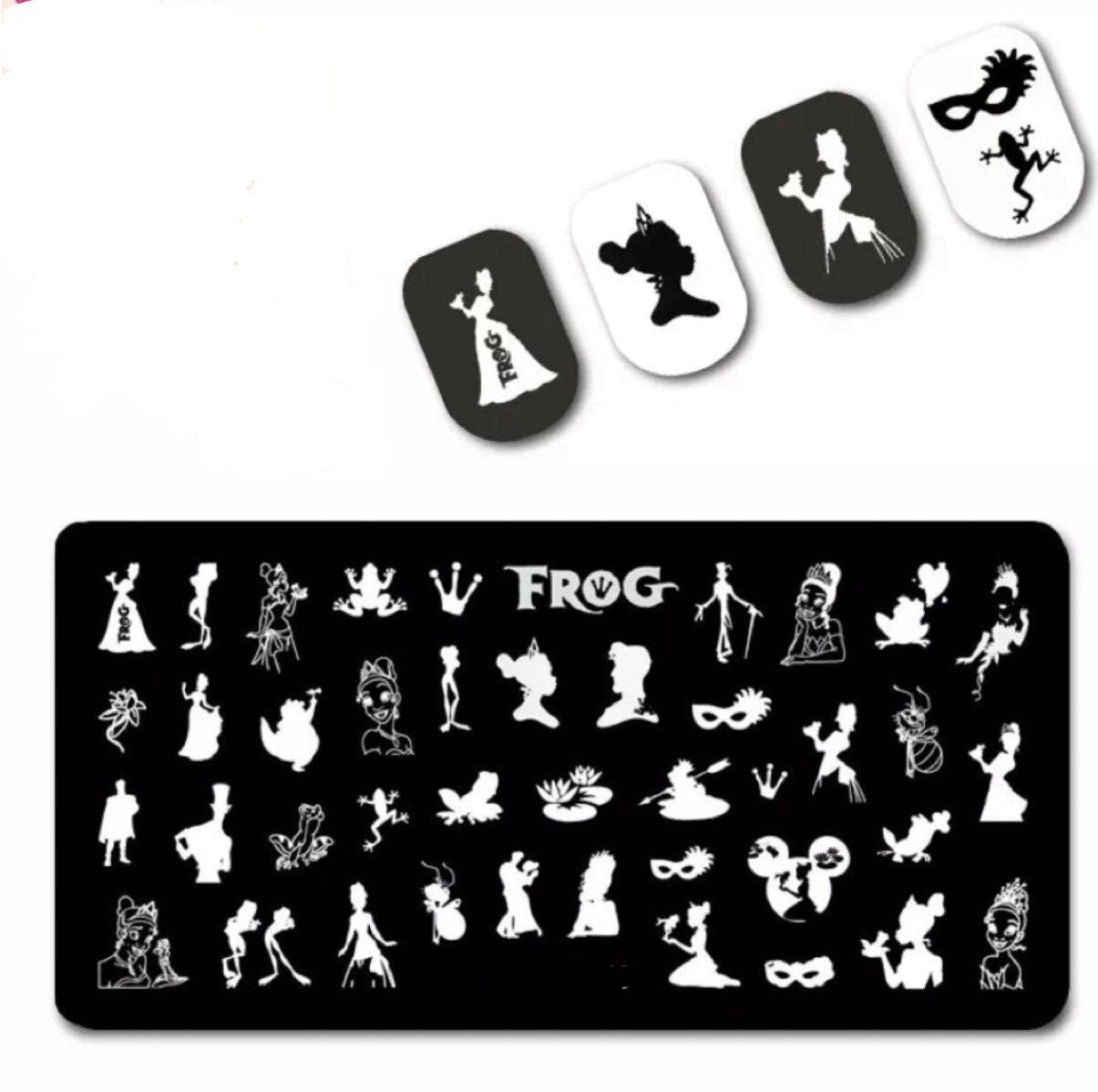 Tiana Stamp For DIY Manicure Art Nail Stamping Tool Stamping Plate