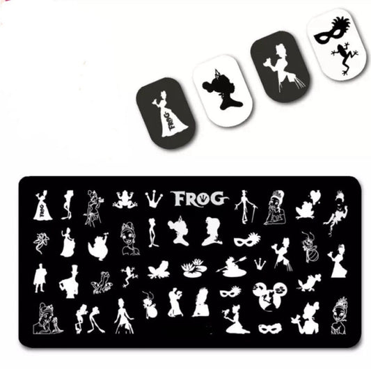 Tiana Stamp For DIY Manicure Art Nail Stamping Tool Stamping Plate