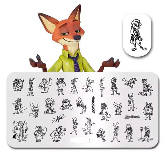 Cartoon movie pattern Nail Stamp Plate For DIY Manicure Nail Art Stamping Tool Stamping Plate