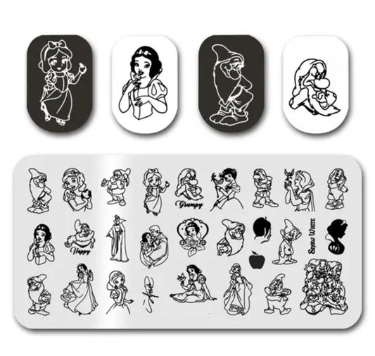 Princess inspired Stamp For DIY Manicure Art Nail Stamping Tool Stamping Plate