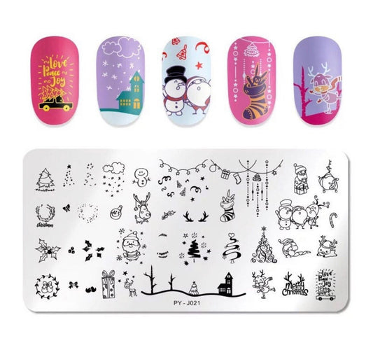 Xmas Art Stamping Plate Nail Stamp For DIY Manicure Art Nail Stamping Tool Stamping Plate