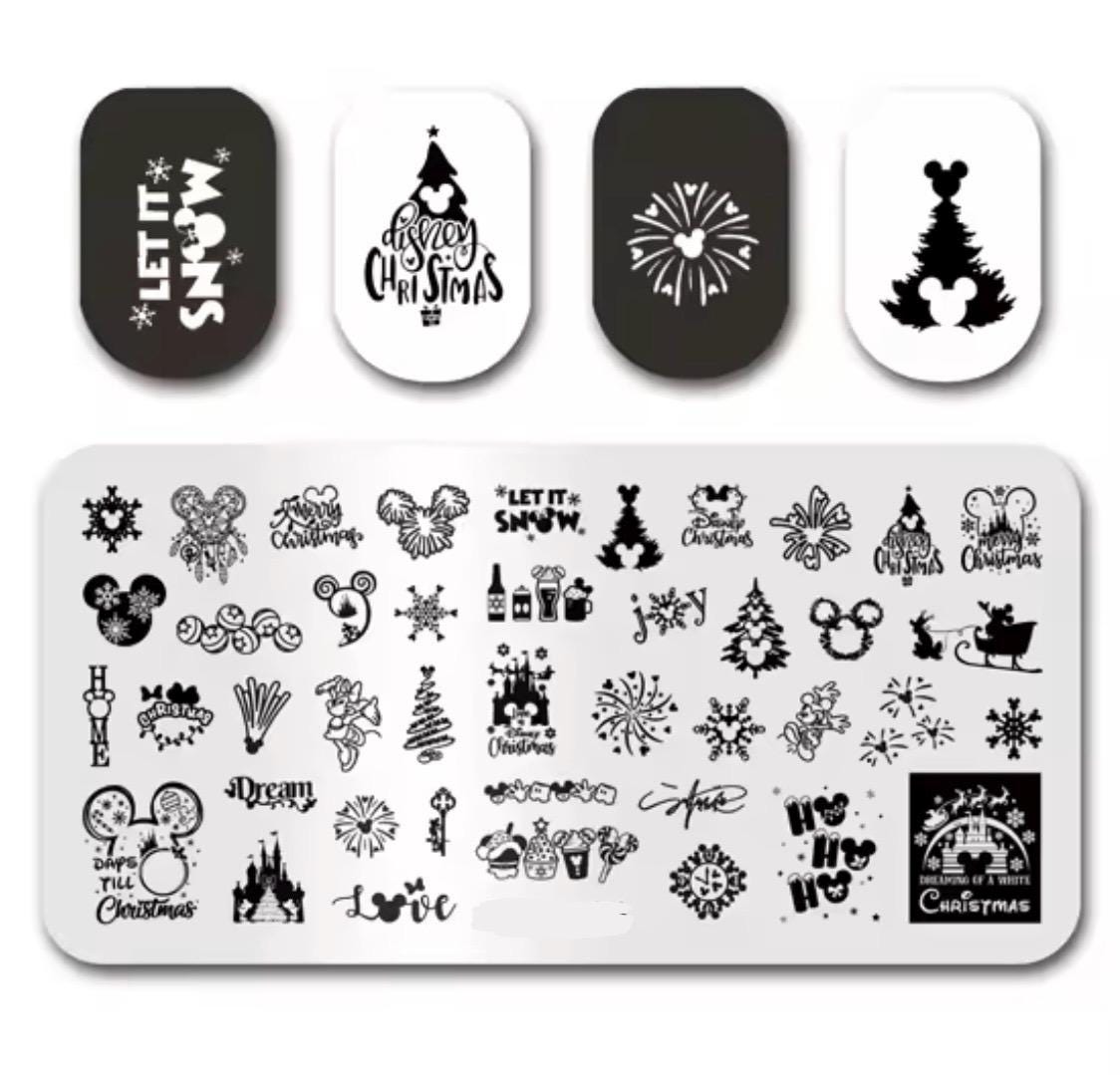 Xmas Nail Stamp Plate For DIY Manicure Nail Art Stamping Tool Stamping Plate