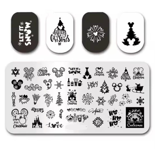 Xmas Nail Stamp Plate For DIY Manicure Nail Art Stamping Tool Stamping Plate