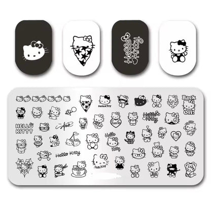 Kitty Nail Stamp Plate For DIY Manicure Nail Art Stamping Tool Stamping Plate