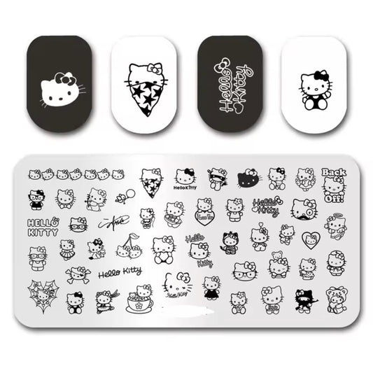 Kitty Nail Stamp Plate For DIY Manicure Nail Art Stamping Tool Stamping Plate