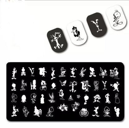 Toons Stamp For DIY Manicure Art Nail Stamping Tool Stamping Plate