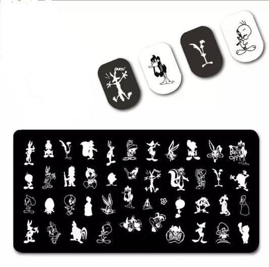 Toons Stamp For DIY Manicure Art Nail Stamping Tool Stamping Plate