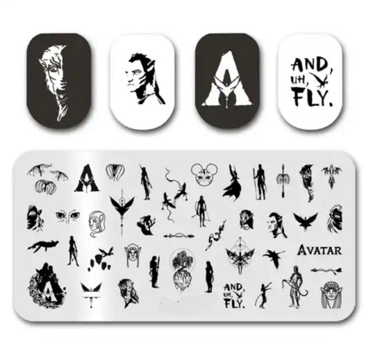 Movie Nail Stamp Plate For DIY Manicure Nail Art Stamping Tool Stamping Plate