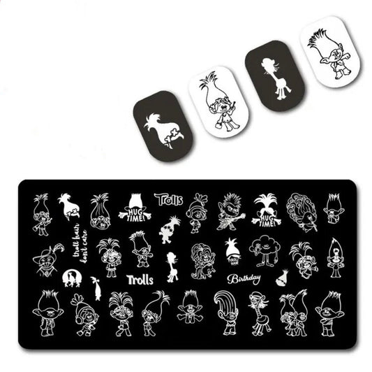 Classic Movies Stamp For DIY Manicure Art Nail Stamping Tool Stamping Plate