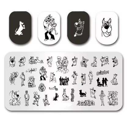Mystery Machine pattern Nail Stamp Plate For DIY Manicure Nail Art Stamping Tool Stamping Plate