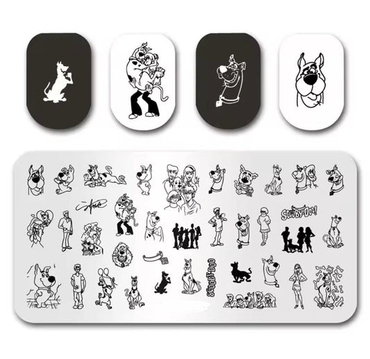 Mystery Machine pattern Nail Stamp Plate For DIY Manicure Nail Art Stamping Tool Stamping Plate