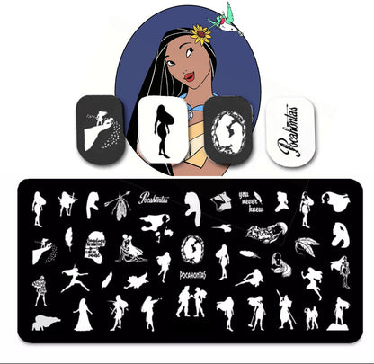 Princes Nail Stamp Plate For DIY Manicure Nail Art Stamping Tool Stamping Plate