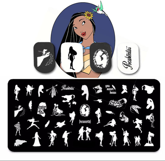 Princes Nail Stamp Plate For DIY Manicure Nail Art Stamping Tool Stamping Plate