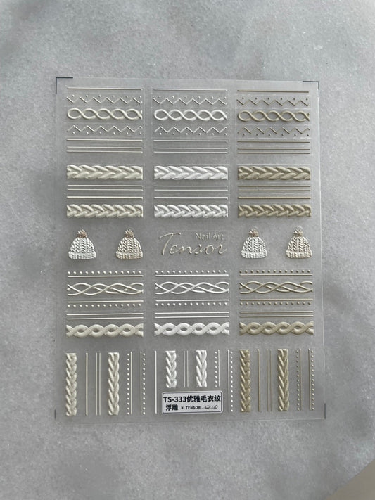Nail stickers / Nail art / cozy seazn nail stickers / DIY Manicure Art Nails