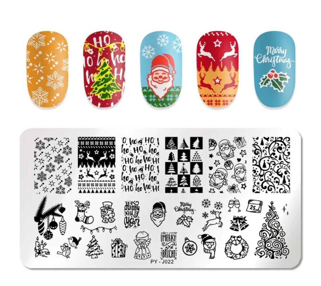 Xmas Art Stamping Plate Nail Stamp For DIY Manicure Art Nail Stamping Tool Stamping Plate
