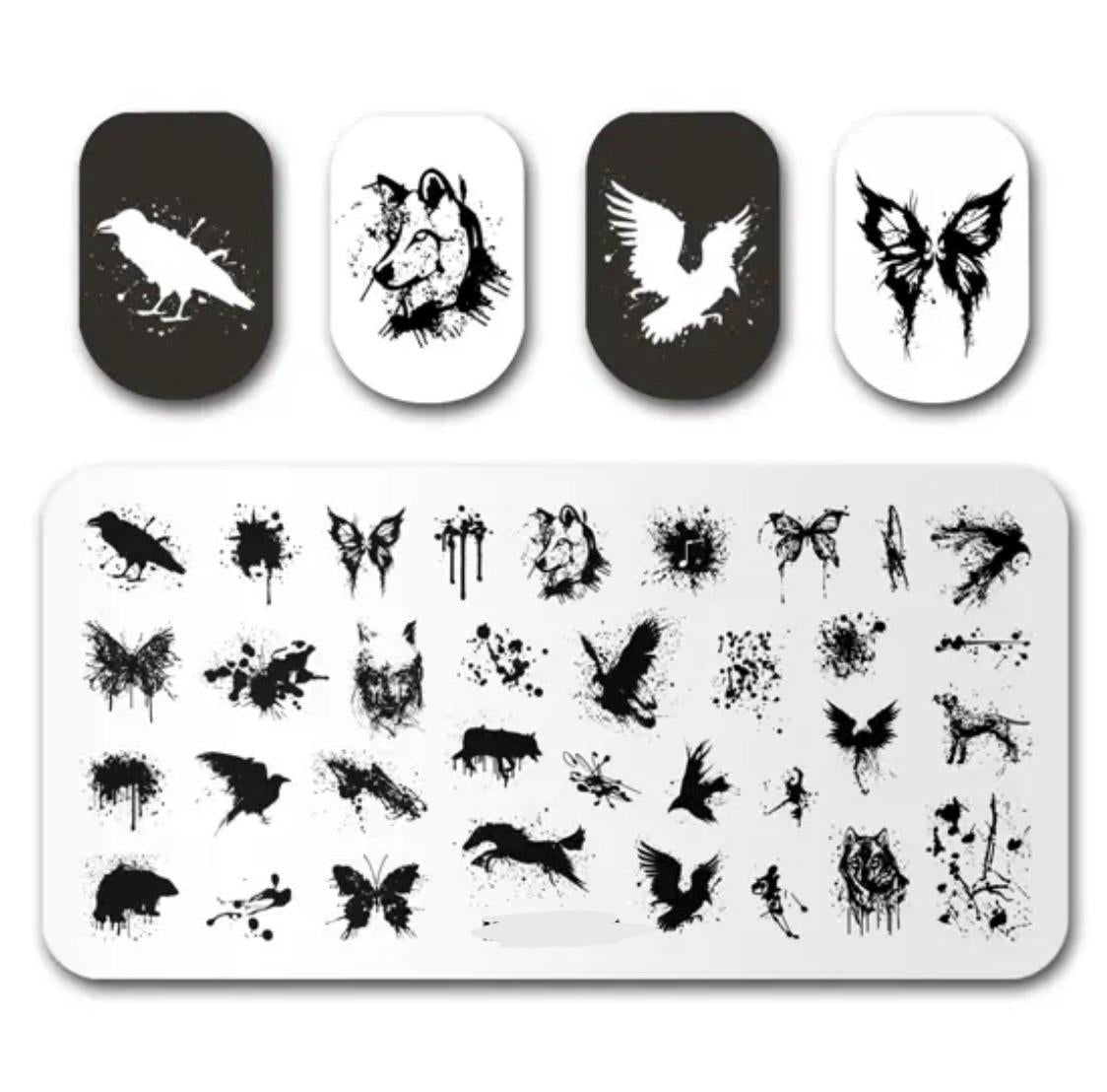 Movie inspired Stamp plate For DIY Manicure Art Nail Stamping Tool Stamping Plate