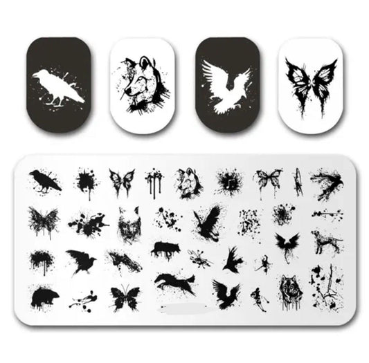 Movie inspired Stamp plate For DIY Manicure Art Nail Stamping Tool Stamping Plate