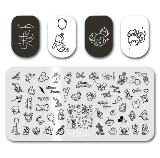 Magical duo Stamp plate For DIY Manicure Art Nail Stamping Tool Stamping Plate