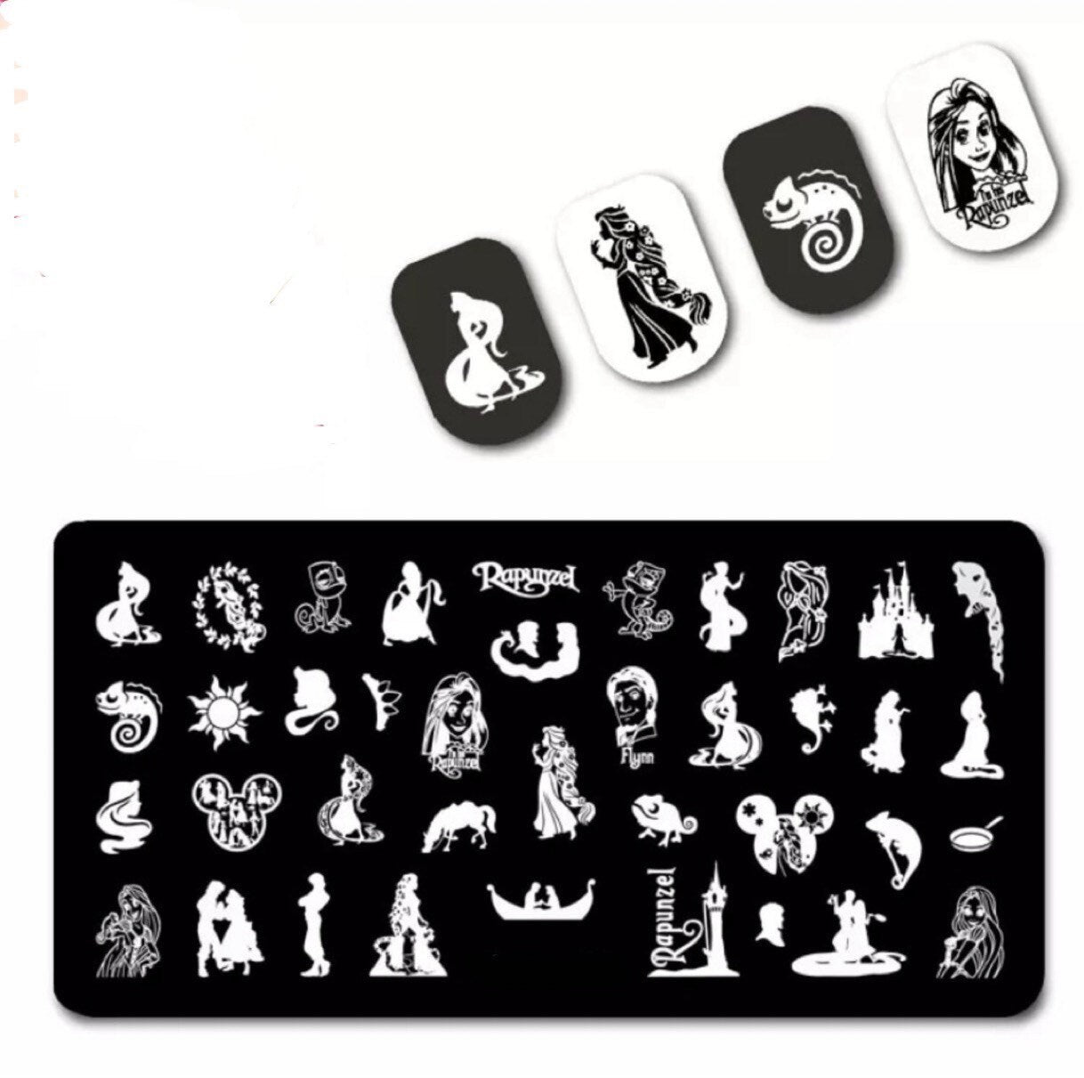 Rapunzel Stamp For DIY Manicure Art Nail Stamping Tool Stamping Plate