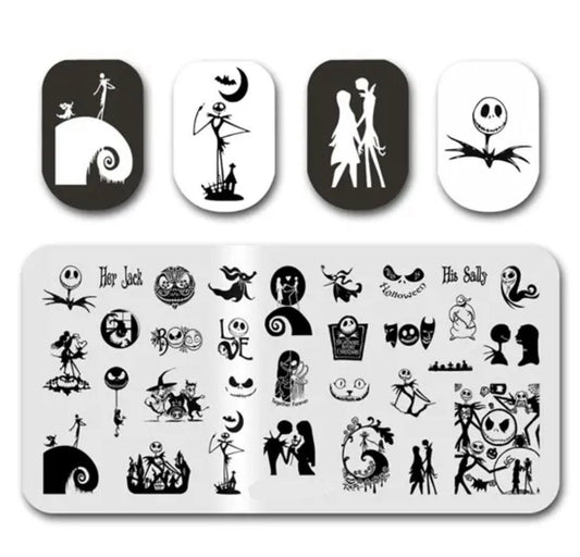 Nightmare nails Stamp plate For DIY Manicure Art Nail Stamping Tool Stamping Plate