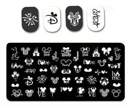 Cartoon Nail Stamp Plate For DIY Manicure Nail Art Stamping Tool Stamping Plate