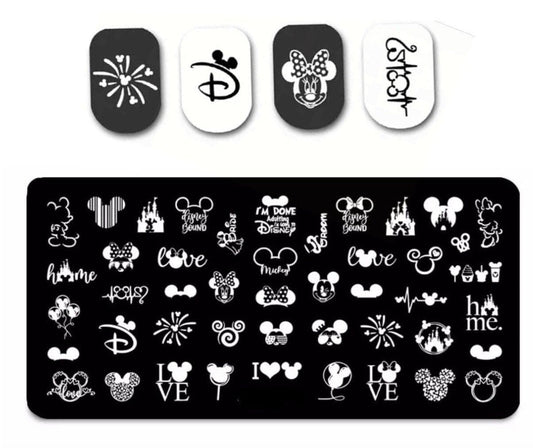 Cartoon Nail Stamp Plate For DIY Manicure Nail Art Stamping Tool Stamping Plate