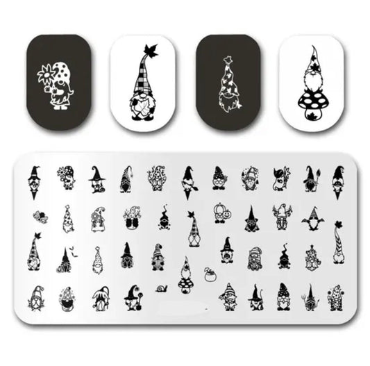 Gnomes ones made for nails Stamp plate For DIY Manicure Art Nail Stamping Tool Stamping Plate