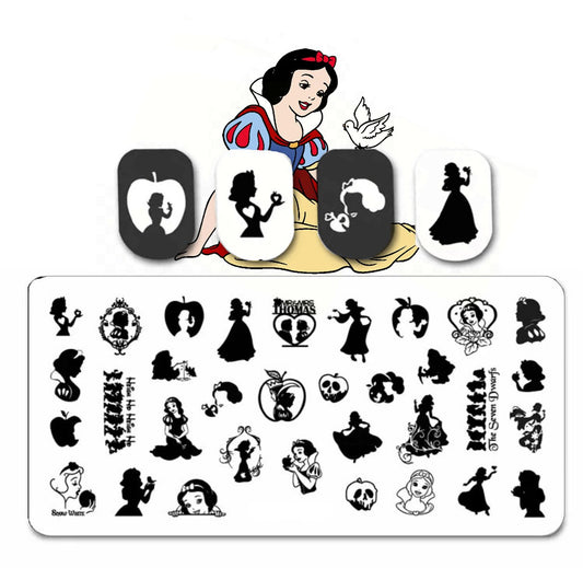 Poison Apple Nail Stamp Plate For DIY Manicure Nail Art Stamping Tool Stamping Plate