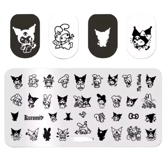Kawaii pattern Nail Stamp Plate For DIY Manicure Nail Art Stamping Tool Stamping Plate