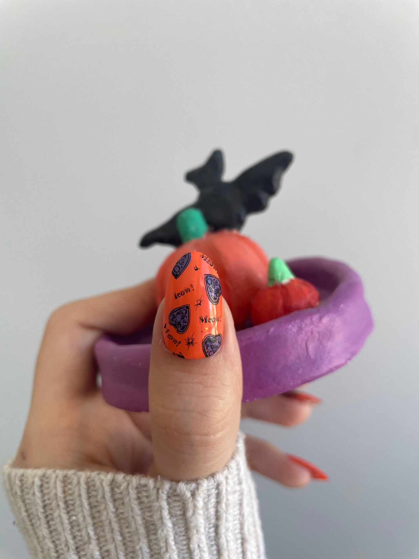 Black Cat Magic Nail Art Stamping Plate