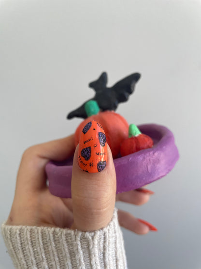 Black Cat Magic Nail Art Stamping Plate