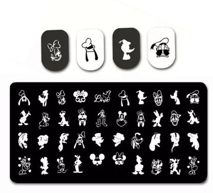 Cartoon Nail Stamp Plate For DIY Manicure Nail Art Stamping Tool Stamping Plate